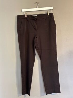 Talbots Black Classic Straight-Leg Black Dress Pants
